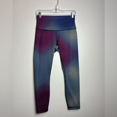 Lululemon Wunder Train Rare Multicolor Blue 8 Cosmic Dot Workout Hiking Legging